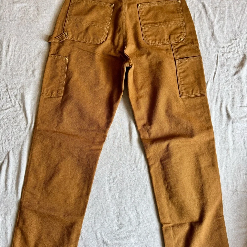 Carhartt Brown Canvas Double knee Work Pants EUC MADE IN USA - Picture 5 of 8